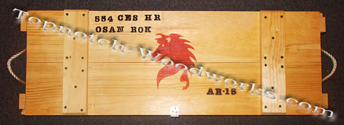 AR15 wooden shipping crate
