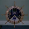 Ship Wheel Shadow Box with Walnut Inlays - Image 13