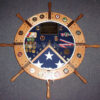 Ship Wheel Shadow Box with Walnut Inlays - Image 36