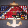 2 Flag Military Shadow Box (Large) - Image 24