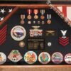 2 Flag Military Shadow Box (Large) - Image 5