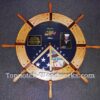 Ship Wheel Shadow Box with Walnut Inlays - Image 35