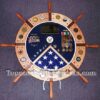 Ship Wheel Shadow Box with Walnut Inlays - Image 31