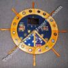Ship Wheel Shadow Box with Walnut Inlays - Image 21