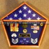 Pentagon Military Shadow Box