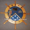 Ship Wheel Shadow Box with Walnut Inlays - Image 30