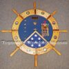 Ship Wheel Shadow Box with Walnut Inlays - Image 27