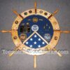 Ship Wheel Shadow Box with Walnut Inlays - Image 26