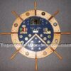 Ship Wheel Shadow Box with Walnut Inlays - Image 22
