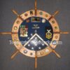 Ship Wheel Shadow Box with Walnut Inlays - Image 25