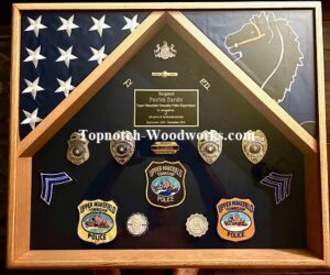 2 flag shadow box