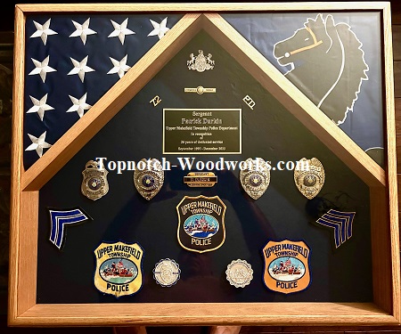 2 flag shadow box